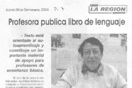 Profesora publica libro de lenguaje