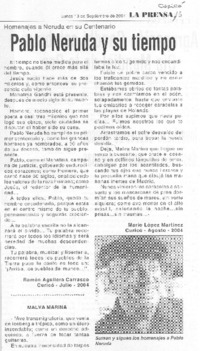 Pablo Neruda y su tiempo