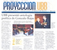 UBB presentó antología poética de Gonzalo Rojas