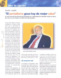 "El Periodismo goza hoy de mejor salud"