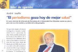 "El Periodismo goza hoy de mejor salud"