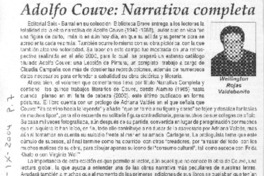 Adolfo Couve : Narrativa completa