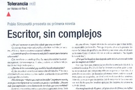 Escritor, sin complejos [entrevista]