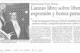 Lanzan libro sobre libertad de expresión y honra personal
