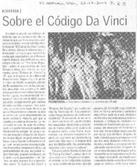 Sobre el Código Da Vinci