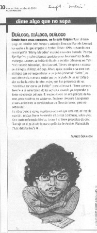 iálogo, diálogo, diálogo