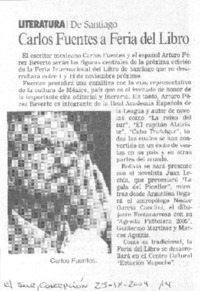 Carlos Fuentes a feria del libro