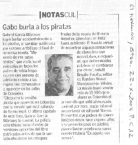Gabo burla a los piratas