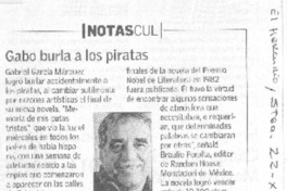 Gabo burla a los piratas