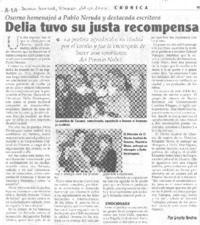 Delia tuvo su justa recompensa
