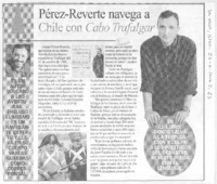 Pérez- Reverte navega a Chile con Cabo Trafalgar