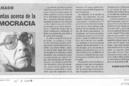 Preguntas acerca de la democracia