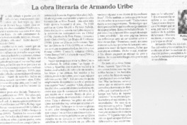 La obra literarira de Armando Uribe