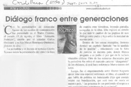 Diálogo franco entre generaciones