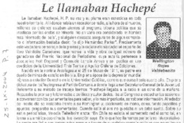 Le llamaban Hachepé