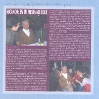 Nicanor: en tu fiesta me colé