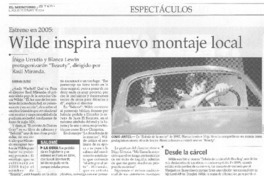 Wilde inspira nuevo montaje