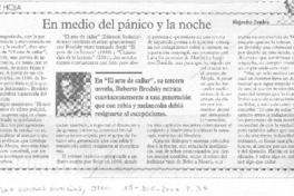 En medio del pánico y la noche