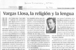 Vargas Llosa, la religión y la lengua