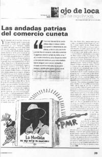 Las andadas patrias del comercio cuneta