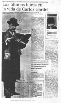 Las últimas horas en la vida de Carlos Gardel