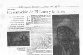 Presentación de El loco y la triste