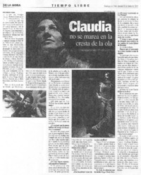 Claudia no se marea en la cresta de la ola [entrevista]