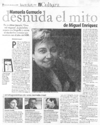Manuela Gumucio desnuda el mito de Miguel Enríquez