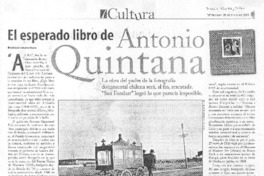 El esperado libro de Antonio Quintana