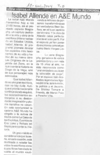 Isabel Allende en A&E Mundo