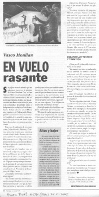 Vasco Moulian en vuelo rasante