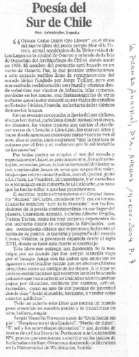 Poesía del sur de Chile