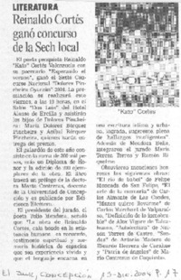 Reinaldo cortés ganó concurso de la Sech local