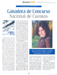 Ganadora de concurso nacional de cuentos