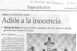 Adiós a la inocencia