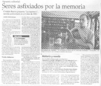Seres asfixiados por la memoria