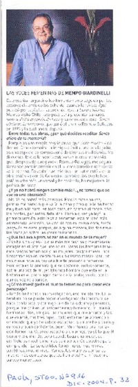 Las voces femeninas de Mempo Giardinelli [entrevista]