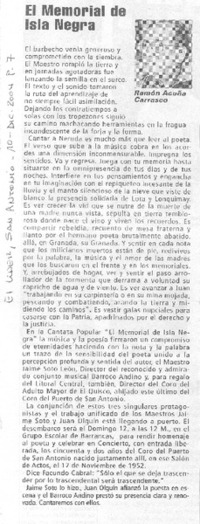 El memorial de Isla Negra