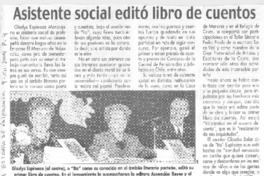 Asistente social editó libro de cuentos