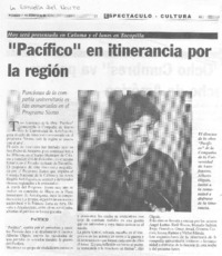 "Pacífico" en itinerancia por la región