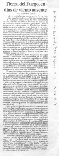 Tierra del Fuego en días de viento ausente