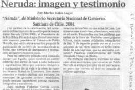 Neruda, imagen y testimonio