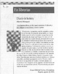 Diario de lectura