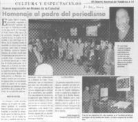 Homenaje al padre del periodismo