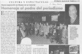 Homenaje al padre del periodismo
