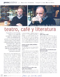 Teatro, café y literatura [entrevista]