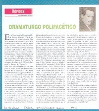 Dramaturgo polifacético