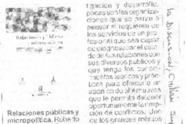 Relaciones públicas y micropolítica