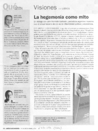 La Hegemonía como mito