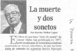 La Muere y dos sonetos